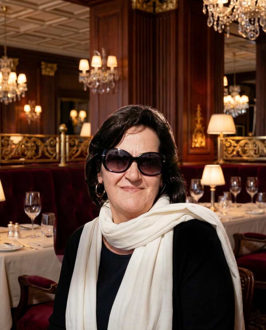 Ilda Francisco — Head Chef at Karma Restaurant, in sunglasses