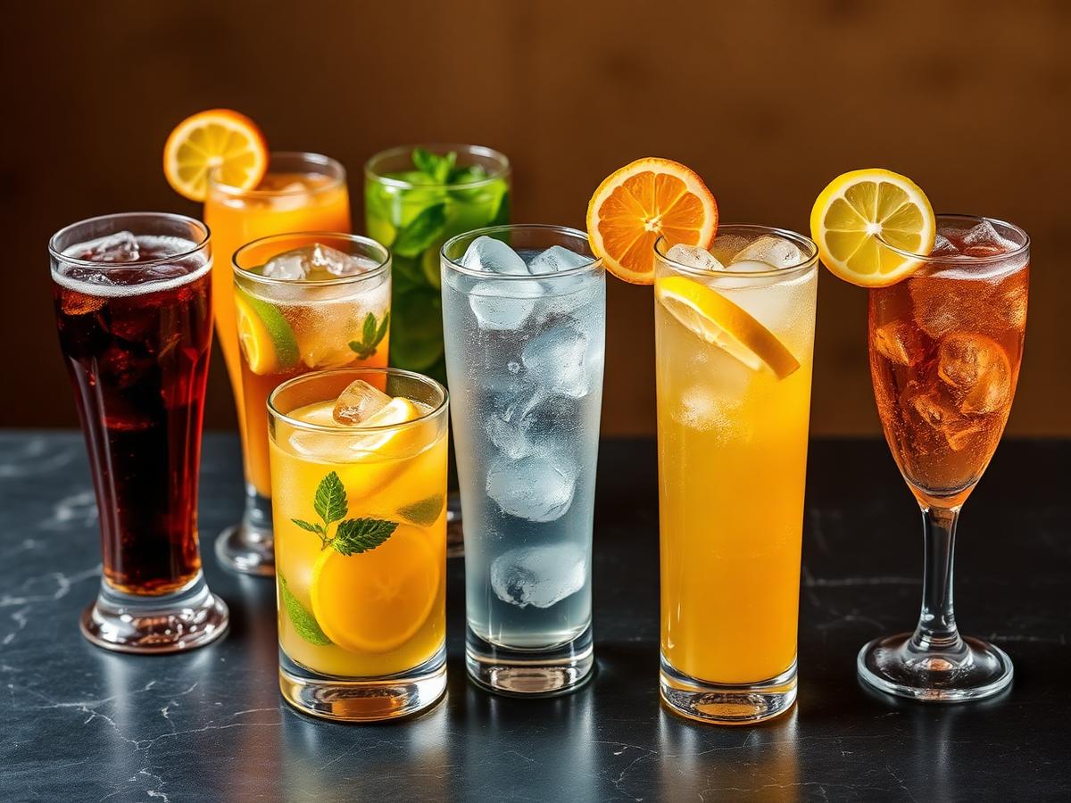 Soft drinks at Karma Restaurant