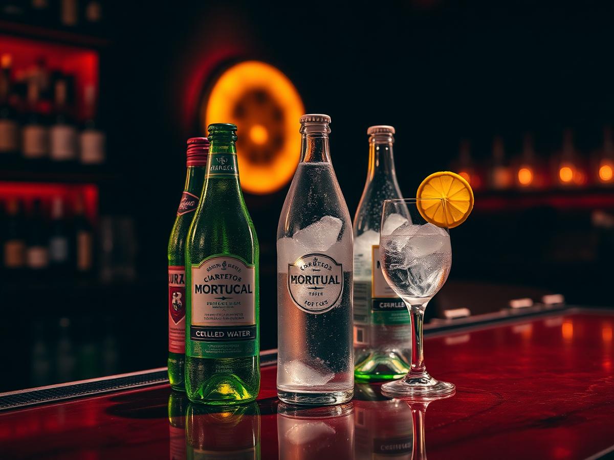 Mineral and sparkling waters at Karma Restaurant