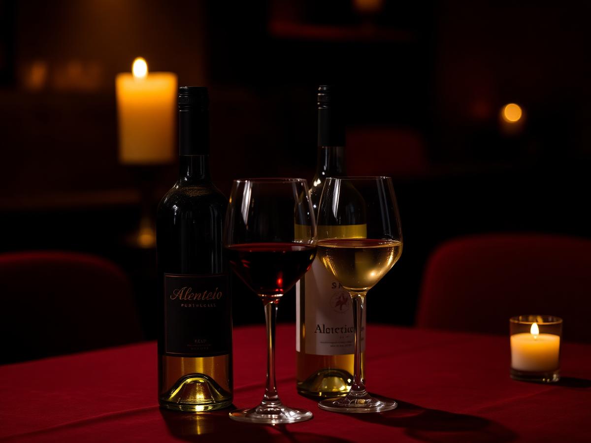 Portuguese white and red wine at Karma Restaurant