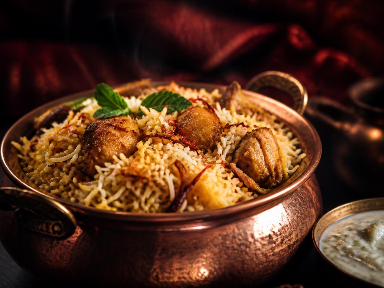 Nepali style dum biryani at Karma Restaurant