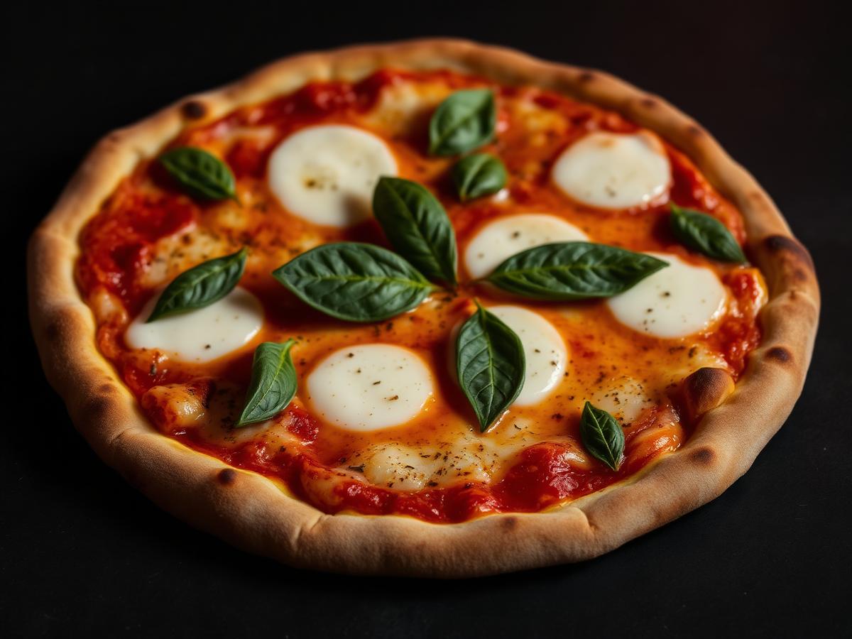 Margherita pizza at Karma Restaurant
